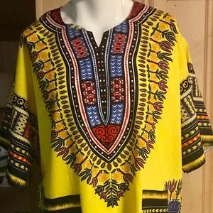 African Men Dashiki Top